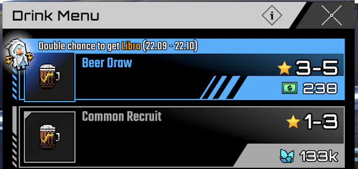 The Drink Menu: Beer Draw and Common Recruit